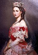 Franz Xaver Winterhalter Portrait of Charlotte of Belgium oil painting